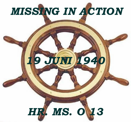Steun zoektocht vermiste onderzeeboot Hr. Ms. O 13